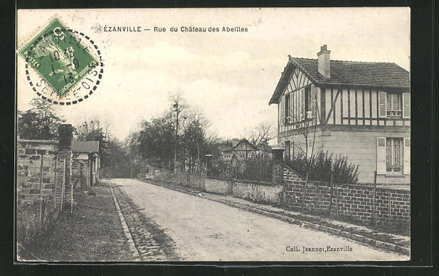 CPA Ezanville, Rue du Chateau des Abeilles 1913