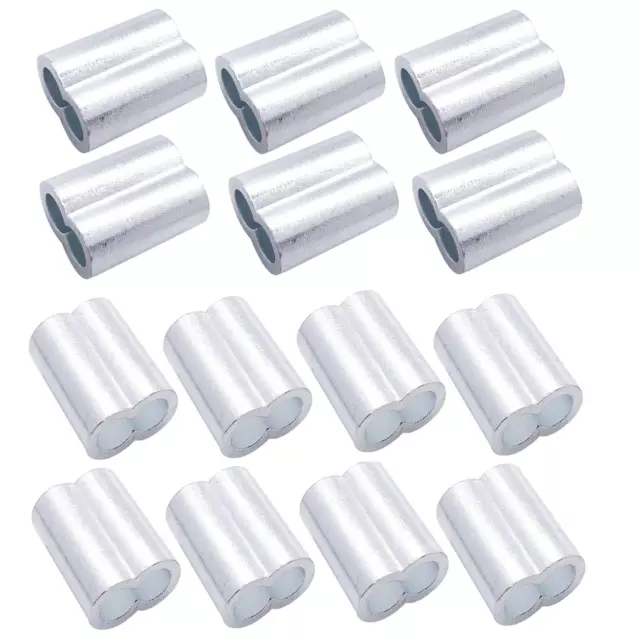 Aluminum Crimping Loop Sleeve Cable Crimp for 3/8" Diameter Double Ferrule Wire