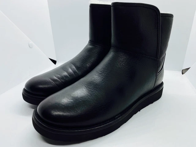 RRP 180 BRAND New UGG Abree Mini Leather Black Boots Size 5.5 38 84.90 PicClick UK