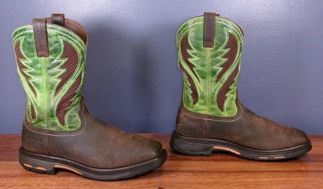 MENS ARIAT WORKHOG Wide Square Toe VentTEK Soft Toe Work Boot 11.5 EE £ ...