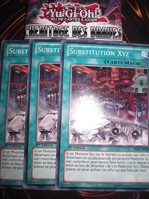 Yu-Gi-Oh! Yugioh Lval-Fr068 Substitution Xyz Playset (3 Cartes) Edition 1 Mint