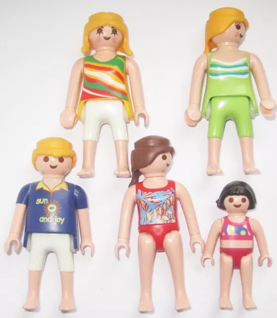 Playmobil 5 x FIGUR Frauen Mädchen Meer Bikini Urlaub Strand Frau Mann Kind