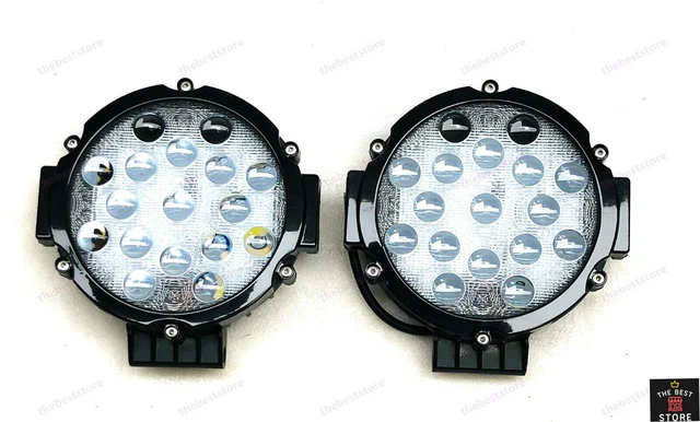 FAISCEAU DE LAMPE UNIVERSEL 17 LED SPOT 7" POUR VÉHICULES JEEP SUV ATV 4x4