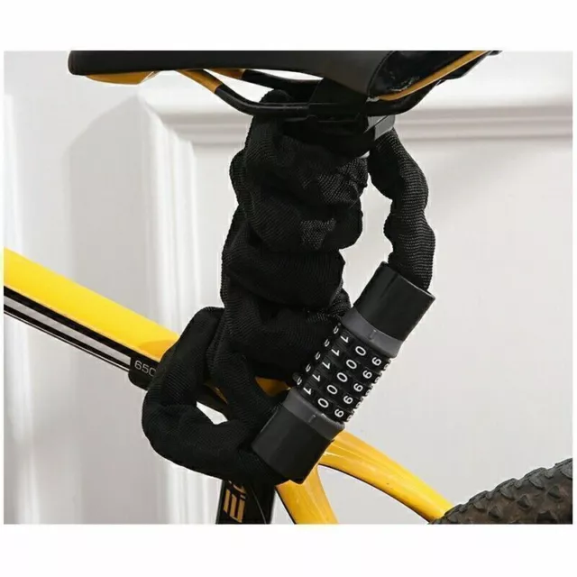 5Digital Bike Code Chain Lock Bicycle Heavy Duty Security Cadenas Antivol 2