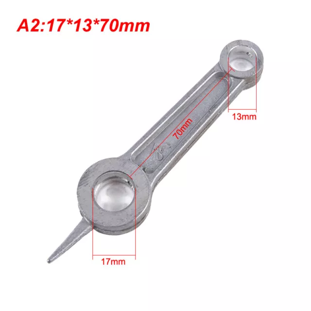 1Pc compresseur d'air bielle en alliage d'aluminium ton argent