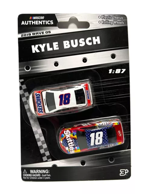 NASCAR Authentics KYLE BUSCH #18 Skittles & Snickers 2019 Wave 05 Scale 1:87 NEW