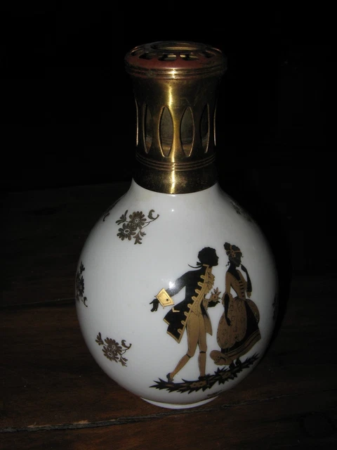 Lampe Berger Porcelaine De Limoges – Pillivuyt Signée KL – Ancienne – Occasion