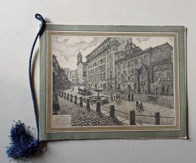 B374 Calendario Scuola Di Guerra Civitavecchia Alere Flammam 1984 Con Cordoncino