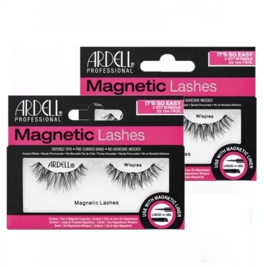 Ardell False Eyelashes - Magnetic Strip Lashes- Wispies ( Pack of 2 )