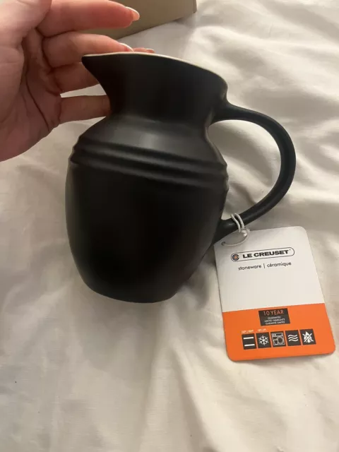 Le Creuset  Stoneware Breakfast/Milk Jug 0.7l Satin Black