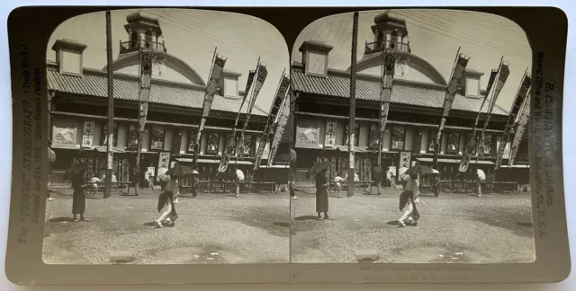 Japan Ein Theater Aus Yokohama 1901 Foto Stereo Vintage P81L9n54