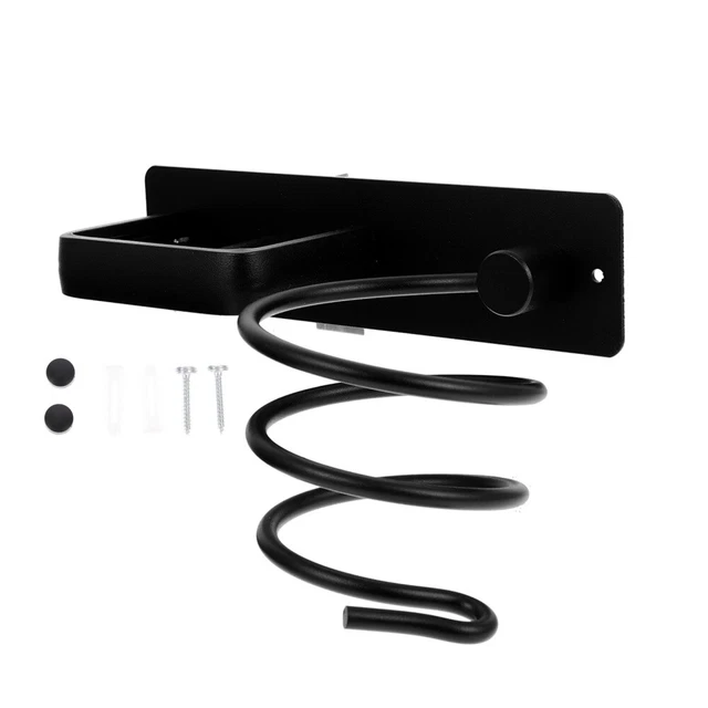 1 Set Sèche-cheveux Support mural Support en alliage d'aluminium Porte-souffleur