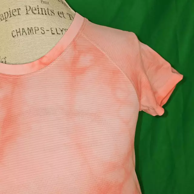 Lululemon Womens Pink Marble Swiftly Tech Tee Tshirt 8 3