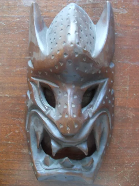 Maschera Legno Etnica Filippine Vintage Anni '80