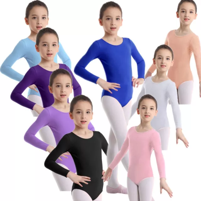 DE Gymnastikanzug Mädchen Ballettanzug Kurzarm Ballett Trikot Body Turnanzug