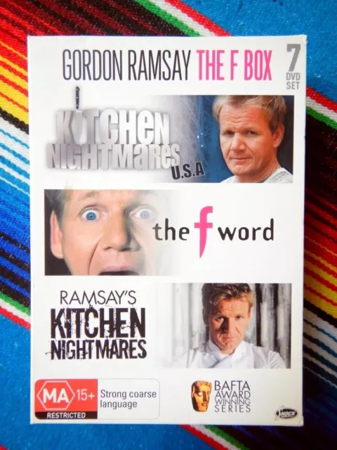 ✺Près Neuf✺ GORDON RAMSAY The F Box Coffret DVD - 7 DISQUES - RÉGION 0