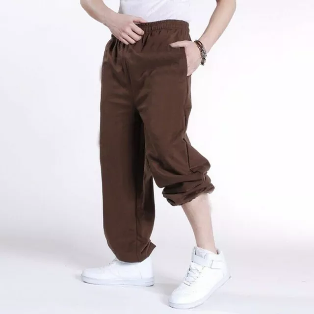 MEN LOOSE FIT Sweatpants Hip Hop Dance Pants Sports Jogger Baggy Trousers  Casual £37.67 - PicClick UK