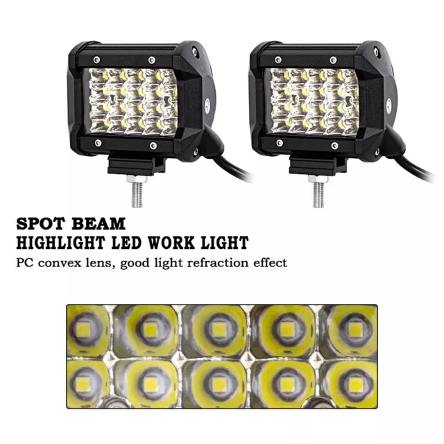 Fari da lavoro LED 4-23" 510W 570W 9D pollici barre luminose auto offroad SUV 4WD 3