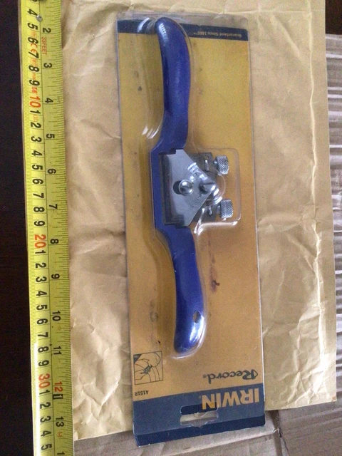 Irwin Record A151R Curved Sole Spokeshave Carpenters Spoke Shave in Packaging