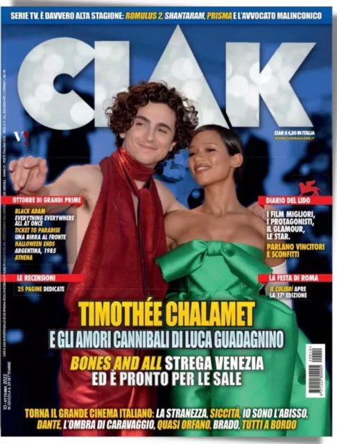 TIMOTHEE CHALAMET Ciak Magazine Italia October 2022  Brand New