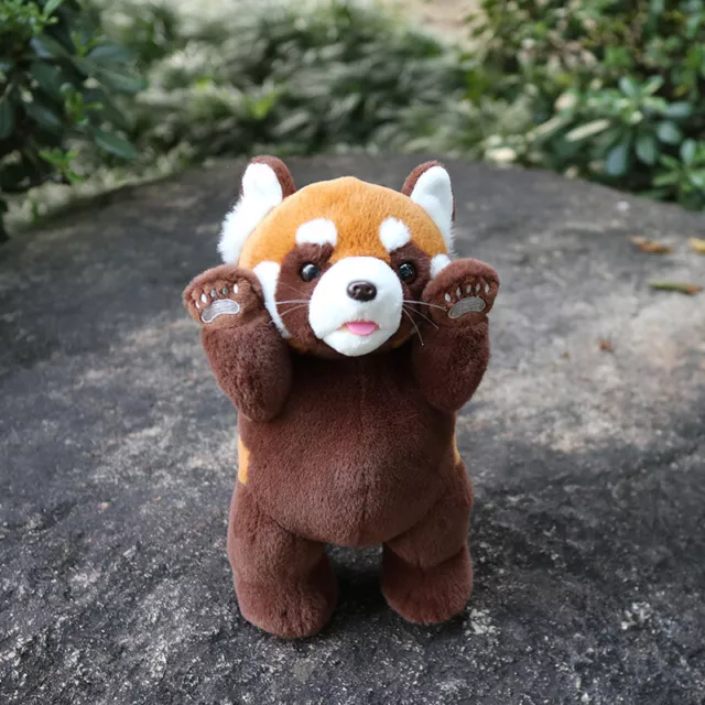 Standing Lesser Red Panda Plush Toy Stuffed Animal Doll Kids Gift 10.6" / 27cm