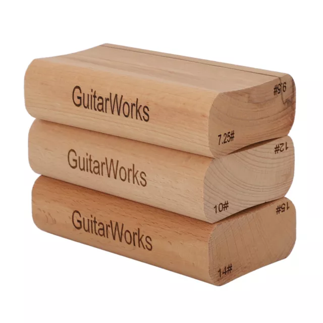 Wood Radius Sanding Block Luthier Tool for Guitar Fretboard Fret Leveling NEW