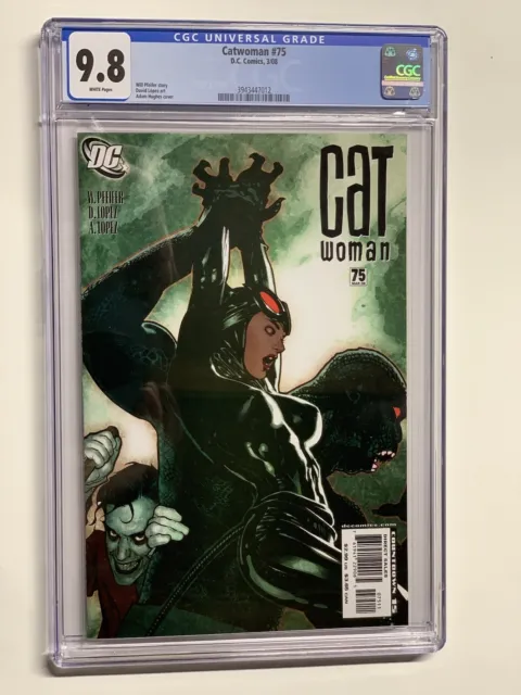 Catwoman 75 Cgc 9.8 wp Bondage cover Adam Hughes 2008