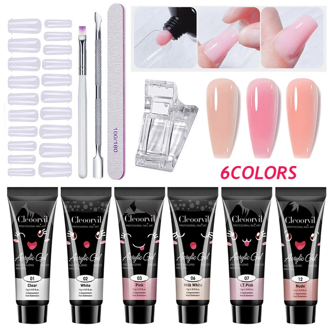 Vishine 6er Set UV-Gel Nagellack – Semipermanent, Je 8 Ml, Inkl. Orange-Töne, Für Nagellampe, Langanhaltender Glanz