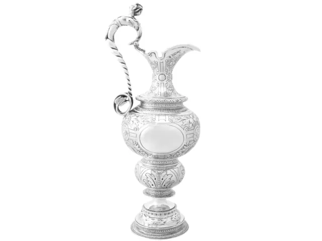 Sterling Silver Claret Jug - Antique Victorian (1863)