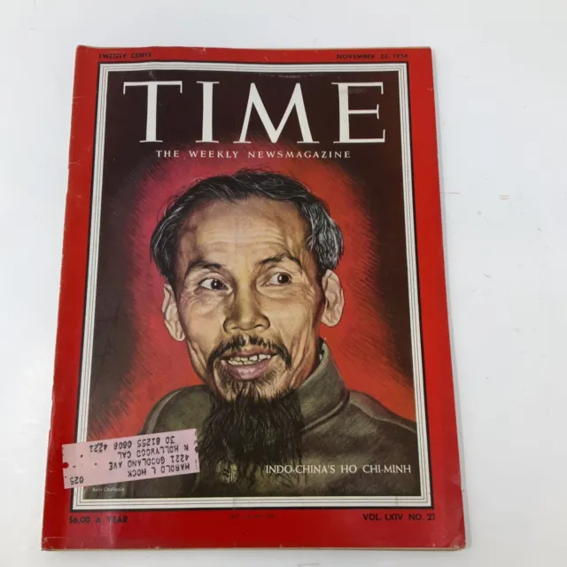 Time Magazine ~  November 22, 1954, Bác Hồ Chí Minh, Ho Chi-Minh