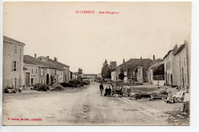 SAINT CLEMENT - Meurthe et Moselle - CPA 54 - La rue Mangenot