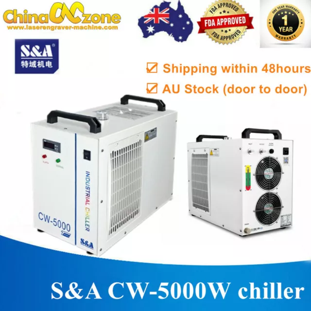 S&A CW-5000 Industry Water Chiller Cool for 80W 100W Co2 Laser engraving machine
