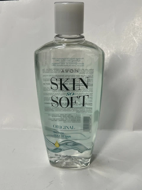 Piel original Avon so suave 16,9fl oz. Aceite de baño en botella 500 ml