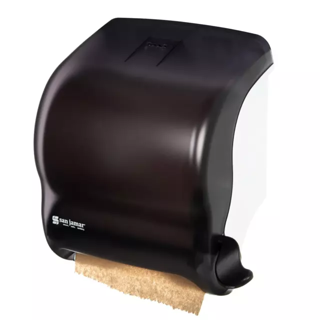 T950TBK Element Lever Roll Towel Dispenser, Classic, Transparent Blac