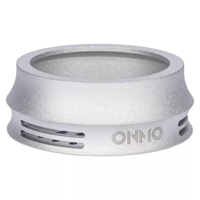 ONMO Kopfaufsatz Aluminium HMD silber Smokebox Shisha Kohlebehälter