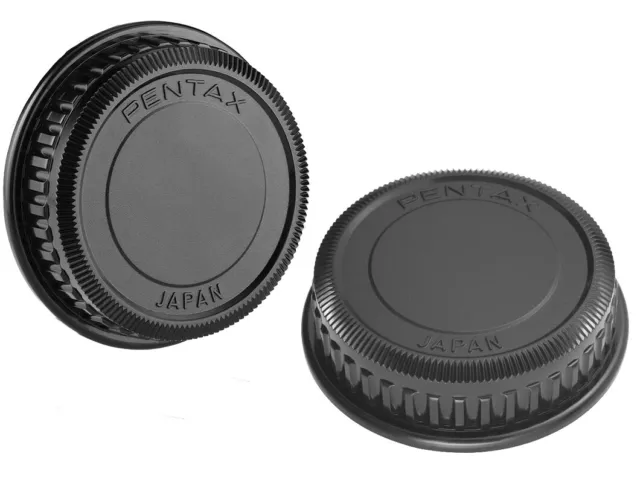 2 x Rear Lens Caps Covers for Pentax PK Mount lenses - UK STOCK