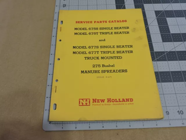New Holland 675s 675t manure spreader parts manual