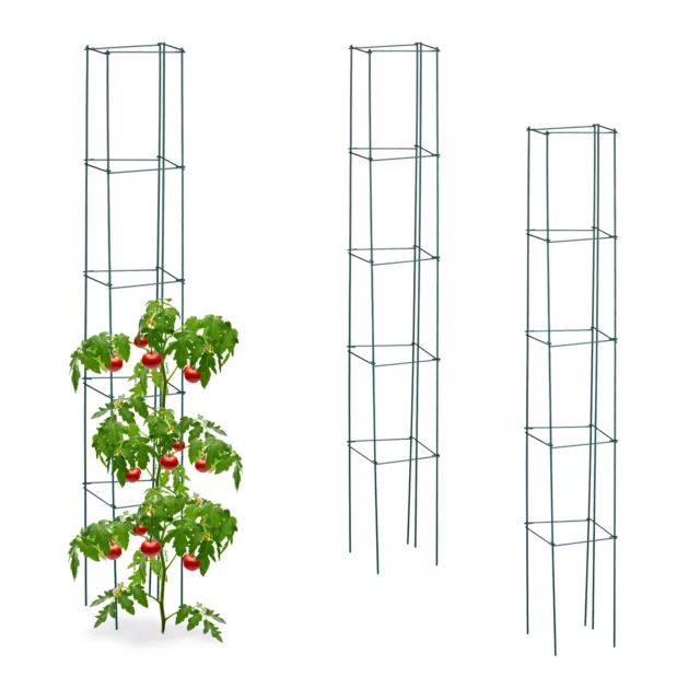 Rankhilfe 3er Set Staudenhalter Bohnen-Rankhilfe Blumenstütze Rankgerüst 150cm