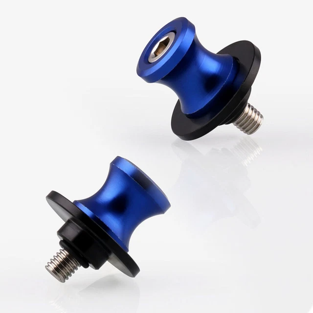 2 pezzi forcellone moto alluminio CNC spool slider supporto viti motore