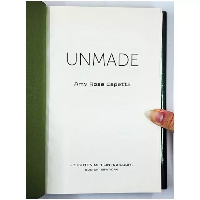 Unmade by Amy Rose Capetta (First Edition, 2015, Hardcover) 3