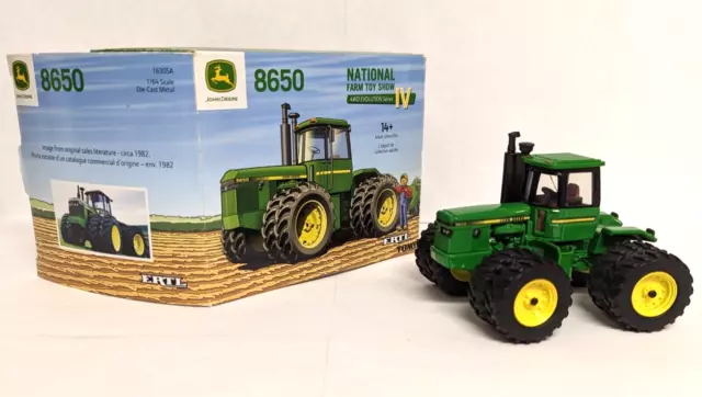 ERTL John Deere 8650 4WD Tractor w/Duals National Farm Toy Show 2016  NIB - 1:64
