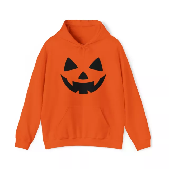 Unisex Pumpkin Face Hoodie, Funny Jack O Lantern Sweater, Halloween Hoodie