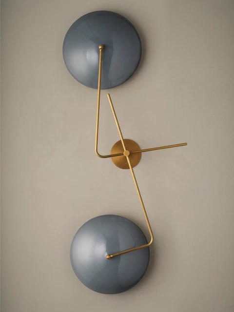 1950 Mid Century Wall Sconce Stilnovo style Wall Fixture Modern Brass Wall Lamp