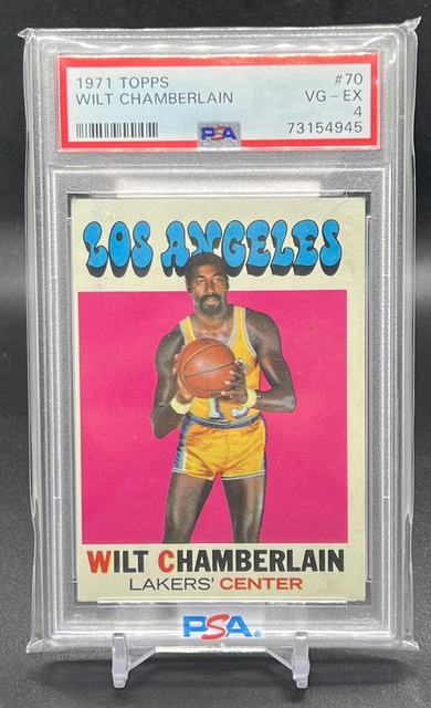 1971 Topps NBA Basketball Card #70 WILT CHAMBERLAIN PSA 4 Lakers HOF