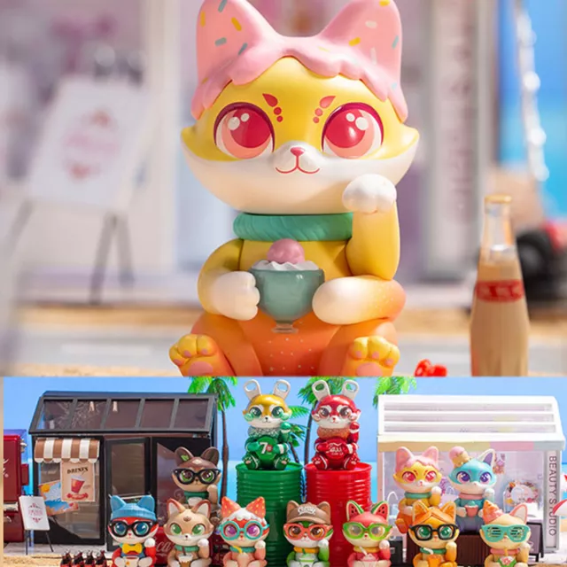 Cassy Cat Drinks Mystery Figures Kawaii Blind Box Toys Action Birthday Gift