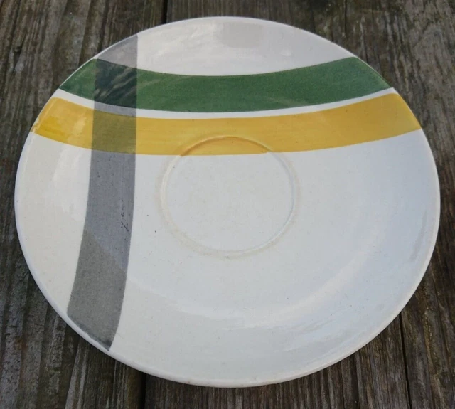 Vintage Petite Soucoupe en Faïence de Villeroy et Boch Mettlach Décor CLAUDIA