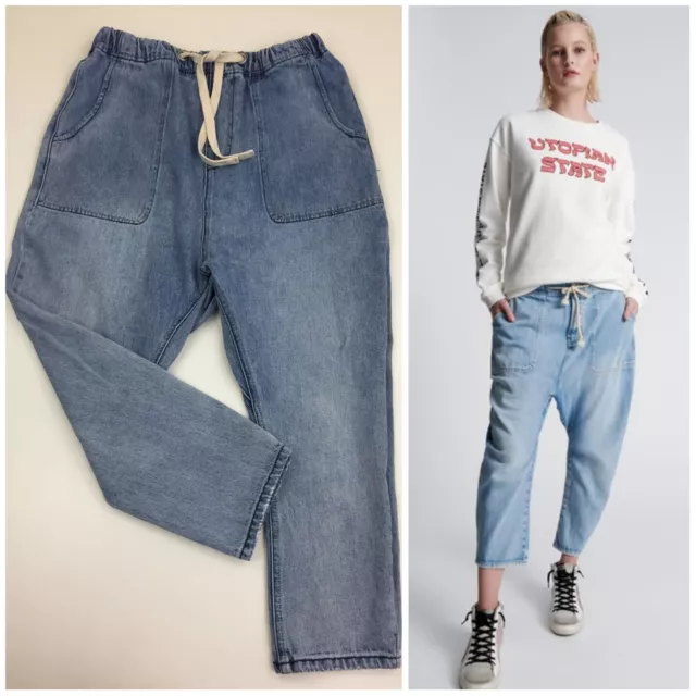 $180 ONE TEASPOON Worn Out Hendrixe Shabby Kingpins Boyfriend Jeans Womens Small