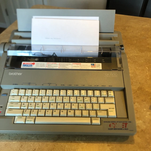 Brother GX-7500  Electronic Typewriter