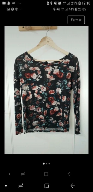 HAUT FLORAL FEMME Primark Taille S EUR 7 00 PicClick FR