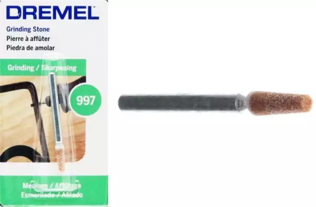 Dremel 997 Aluminum Oxide Grinding Stone 3.4mm Pack of 3 by tyzacktools